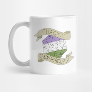 Chaotic Genderqueer D20 Mug